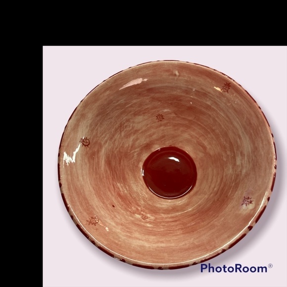 Glazed Ladybug Bowl Hand-painted Preowned - Picture 6 of 11